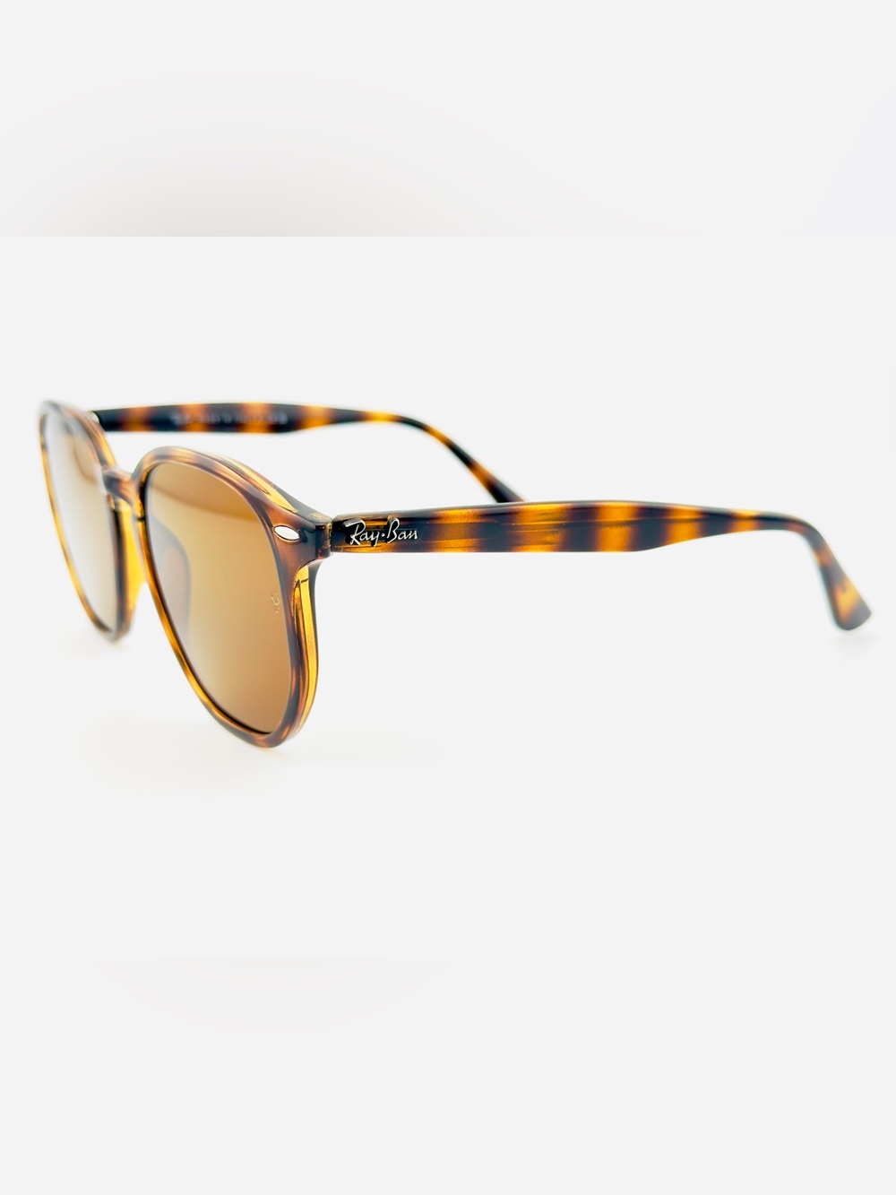 Ray-Ban Sunglasses RB4306 Polished Light Havana Frame B-15 Brown Lenses UNISEX! - Picture 10 of 14